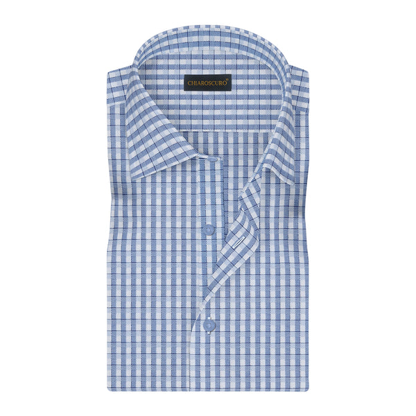 Light Blue Gingham Check