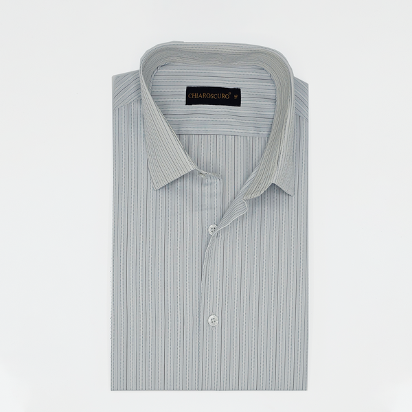 Silver Grey Stripes Shirt