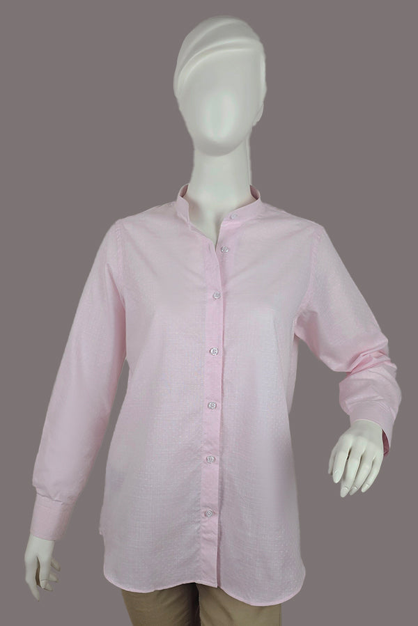Pastel Pink Linen Shirt